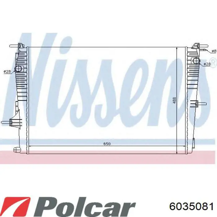 6035081 Polcar радиатор