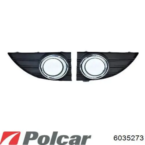 6035273 Polcar решетка бампера переднего правая
