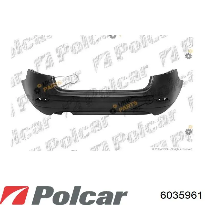 Задний бампер 6035961 Polcar