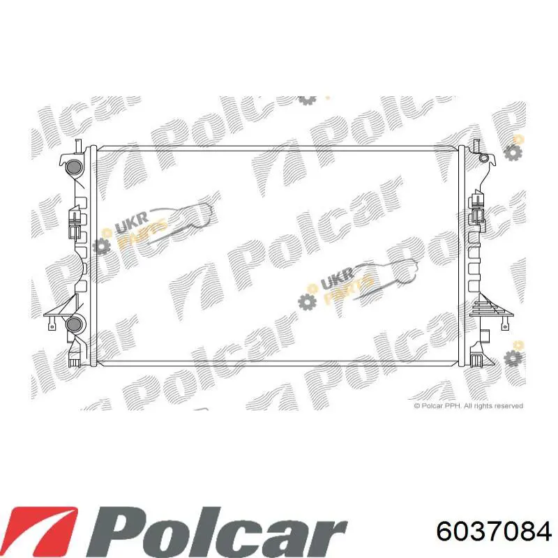 6037084 Polcar радиатор