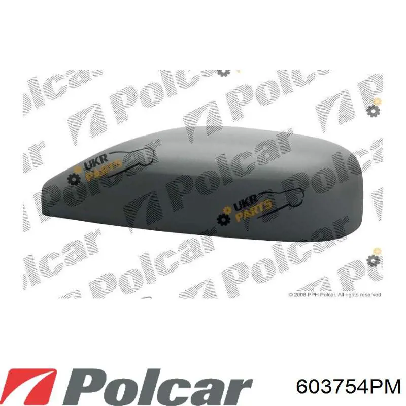 603754PM Polcar накладка (крышка зеркала заднего вида левая)