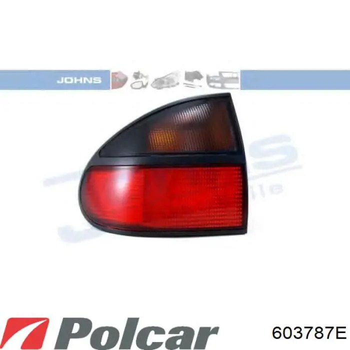 603787-E Polcar фонарь задний левый внешний