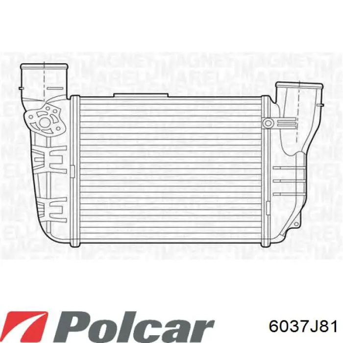 6037J81 Polcar Охладитель наддувочного воздуха
