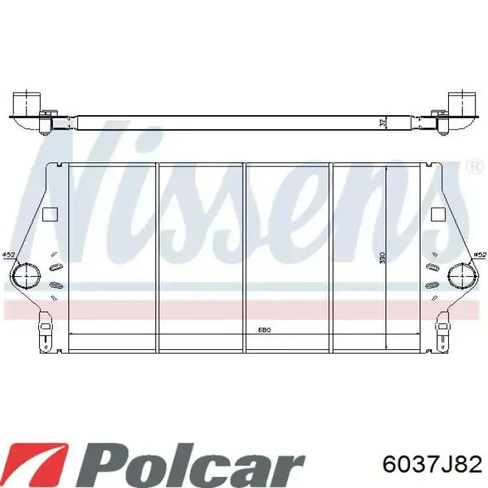 Интеркулер CI59000P Mahle Original