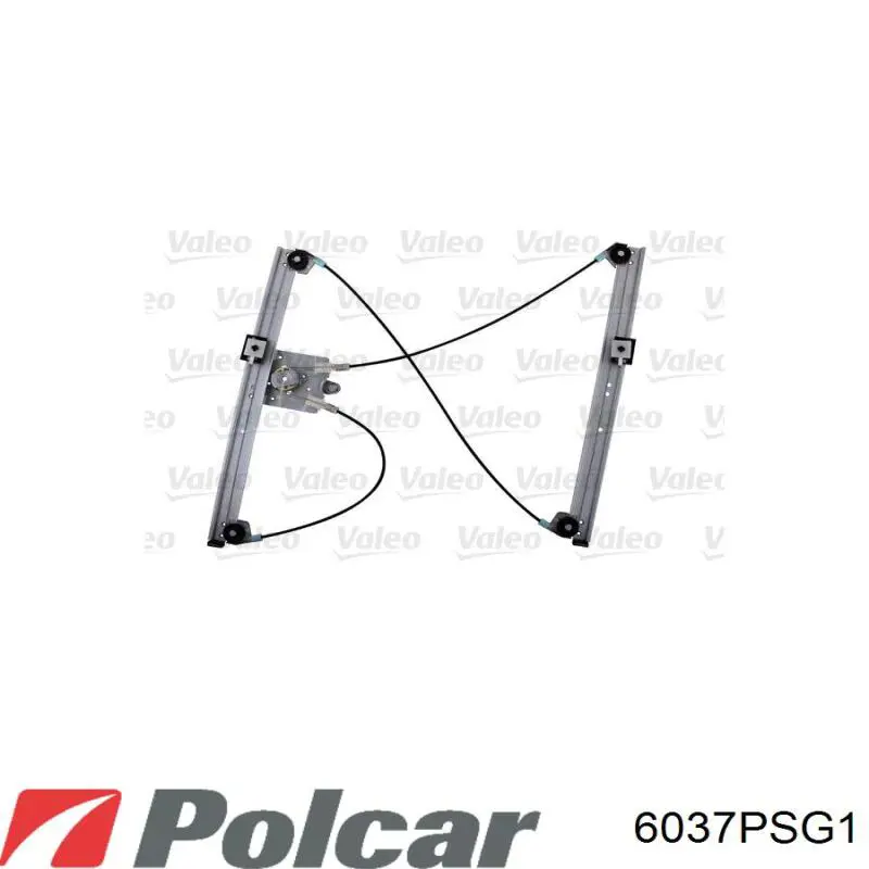 6037PSG1 Polcar механизм стеклоподъемника двери передней левой