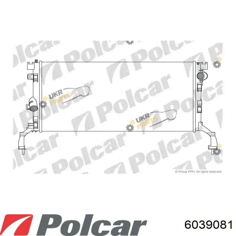 6039081 Polcar радиатор