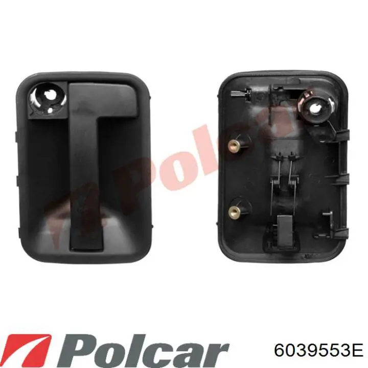 Стекло правого зеркала заднего вида 6039553E Polcar