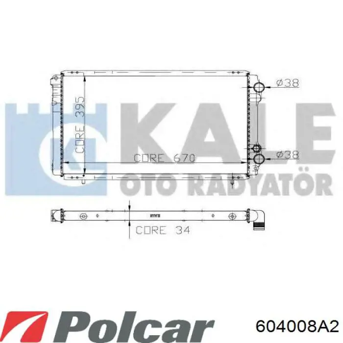 604008A2 Polcar радиатор