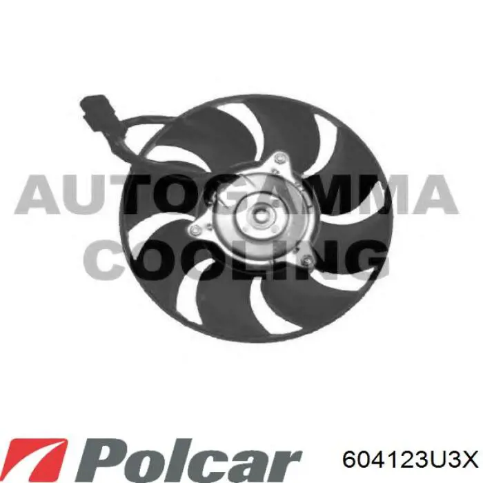 604123U3X Polcar Вентилятор радиатора