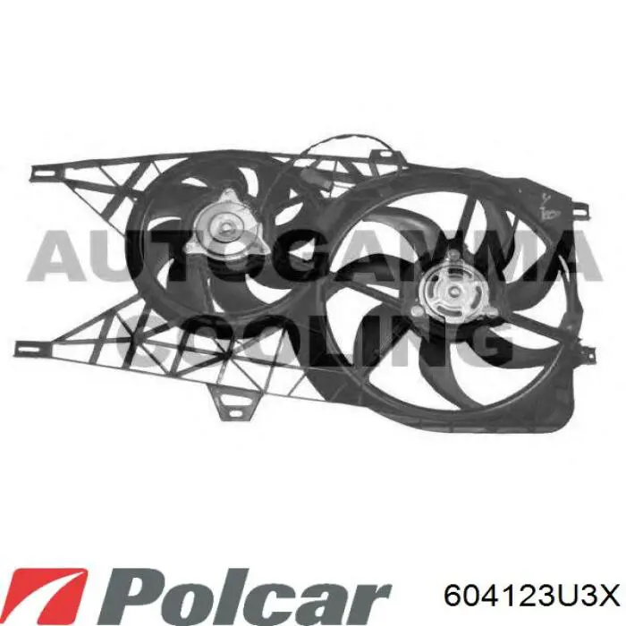 Электровентилятор охлаждения 604123U3X Polcar