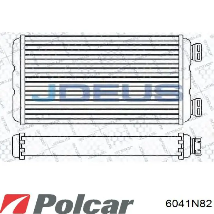 Радиатор печки (отопителя) Polcar 6041N82 цена, от 41.50 USD