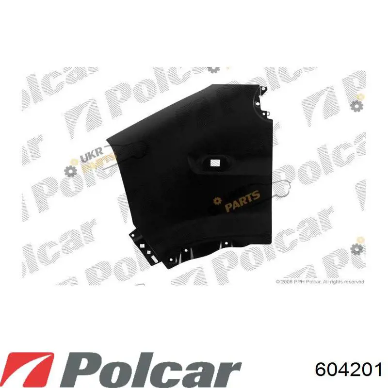 Крыло переднее левое 604201 Polcar