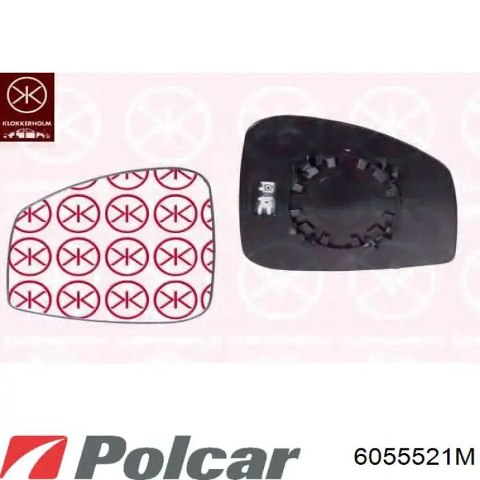 Купить 6055521M Polcar Боковое зеркало заднего вида правое