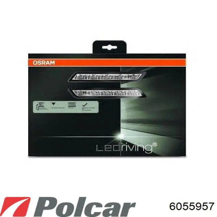 Фонарь подсветки номерного знака 6055957 Polcar