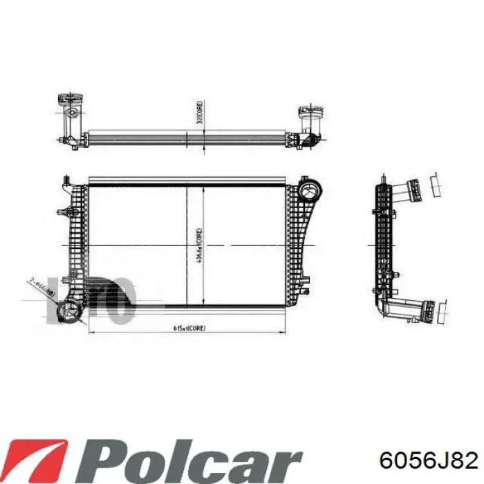Интеркулер CI264000P Mahle Original