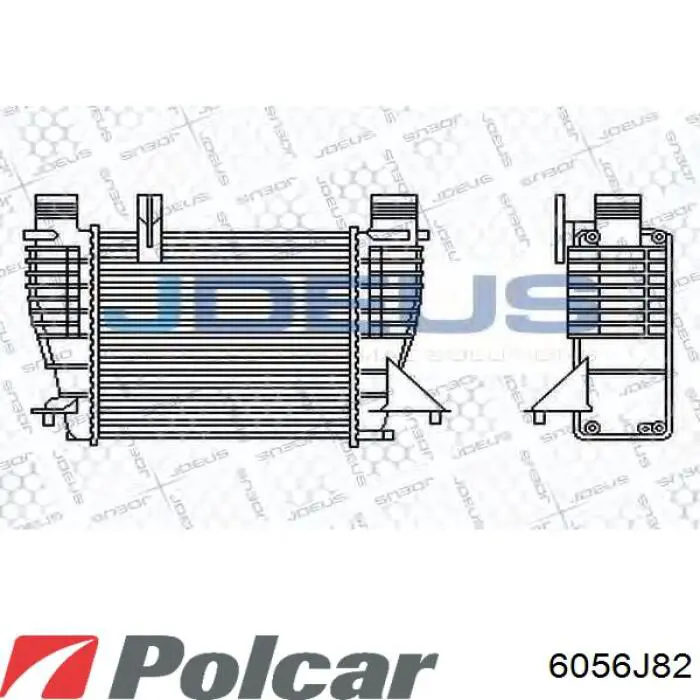 Интеркулер 6056J82 Polcar