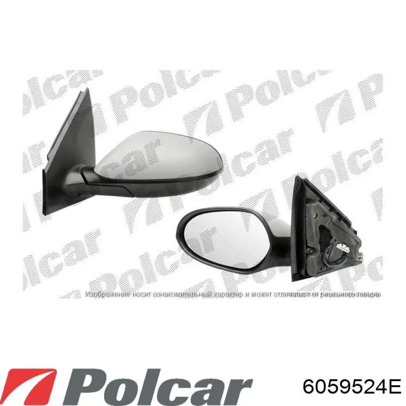 Накладка правого бокового зеркала Polcar 6059524E цена, от 19.00 USD