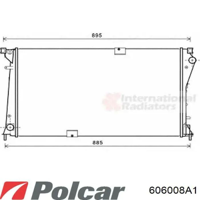 606008A1 Polcar Радиатор основной