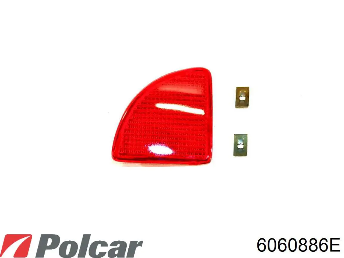 6060886E Polcar Правый катафот бампера