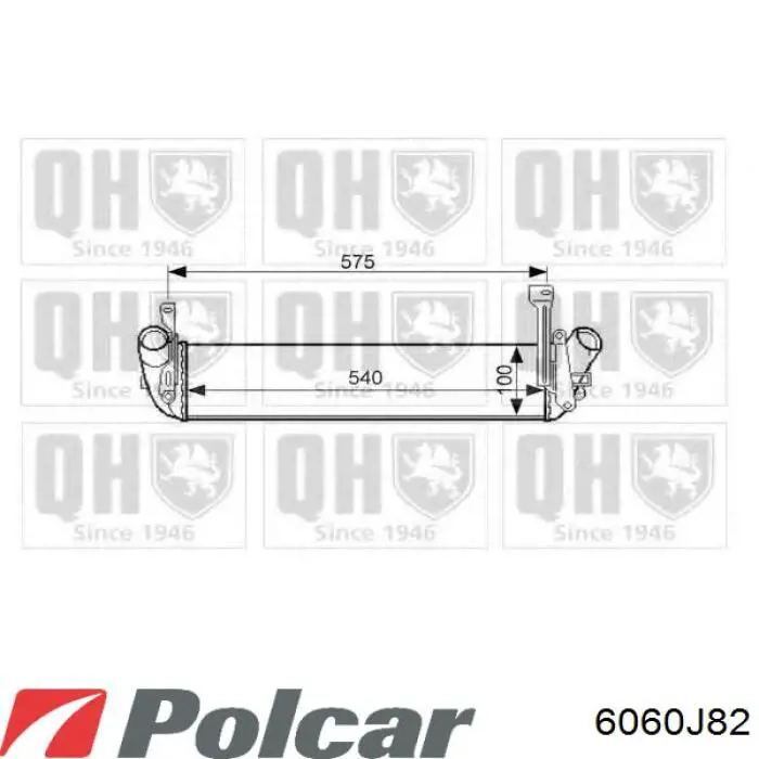 Радиатор интеркуллера Hart 614066
