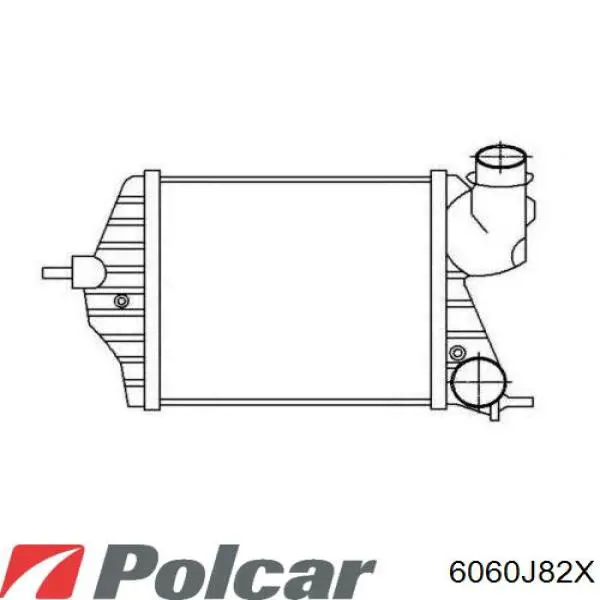 6060J82X Polcar интеркулер