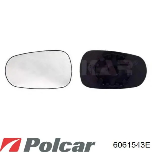 Зеркальный элемент зеркала заднего вида 7701048400 Renault (RVI)