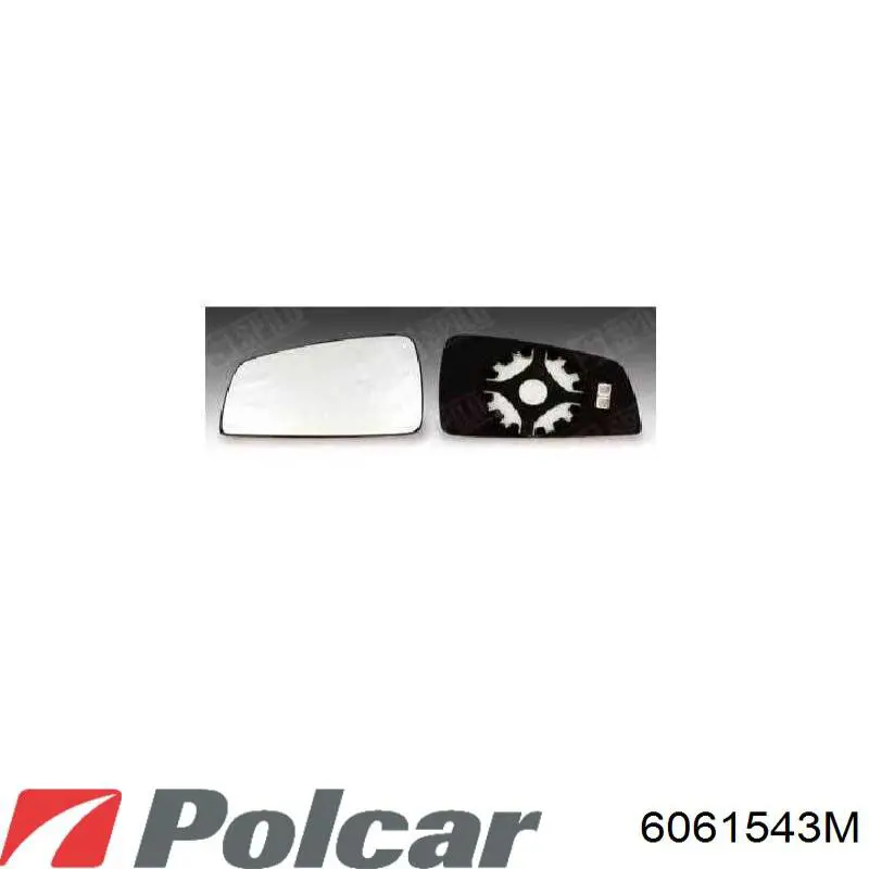 Зеркальный элемент зеркала заднего вида TYC 32800311