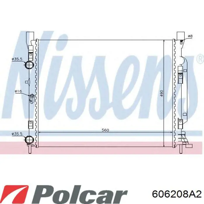 606208A2 Polcar радиатор