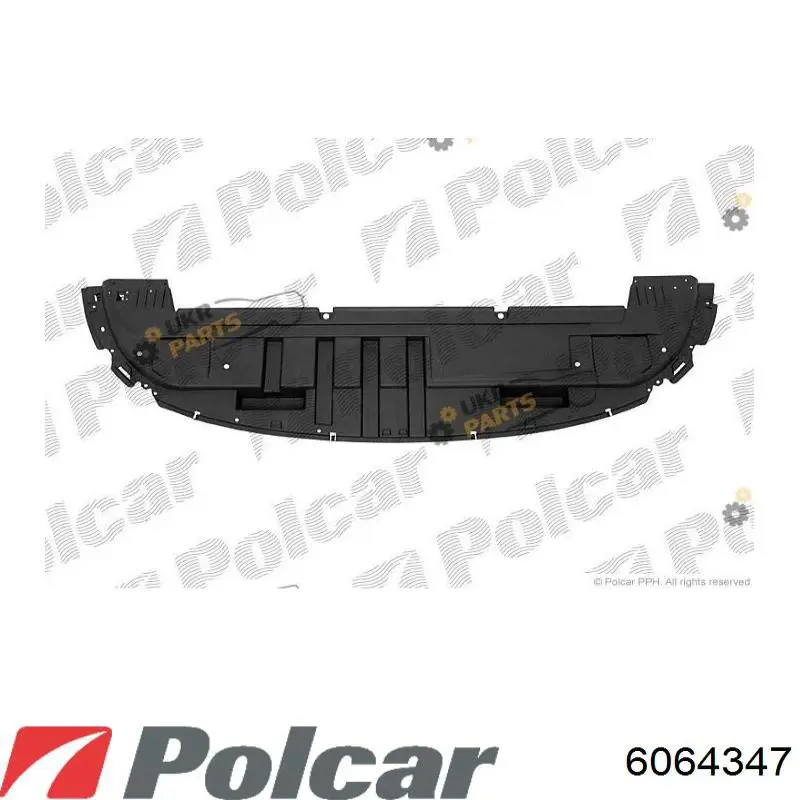 6064347 Polcar защита бампера переднего