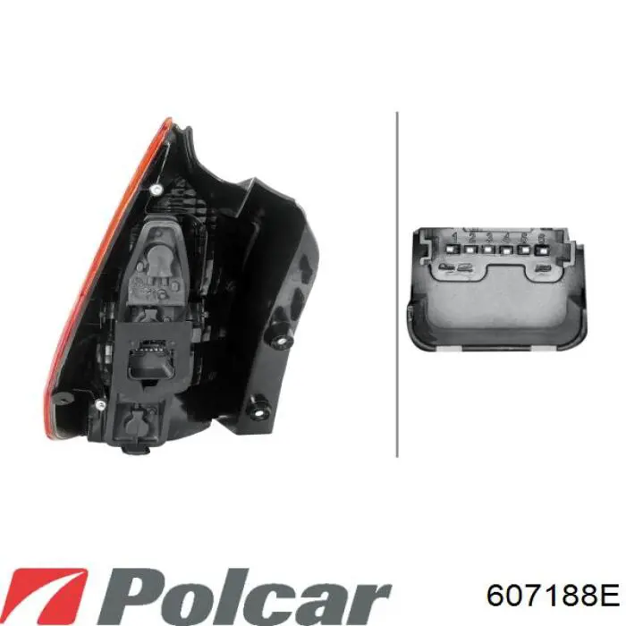 Фонарь задний правый Renault (RVI) 8200127702E цена, от 48.30 USD