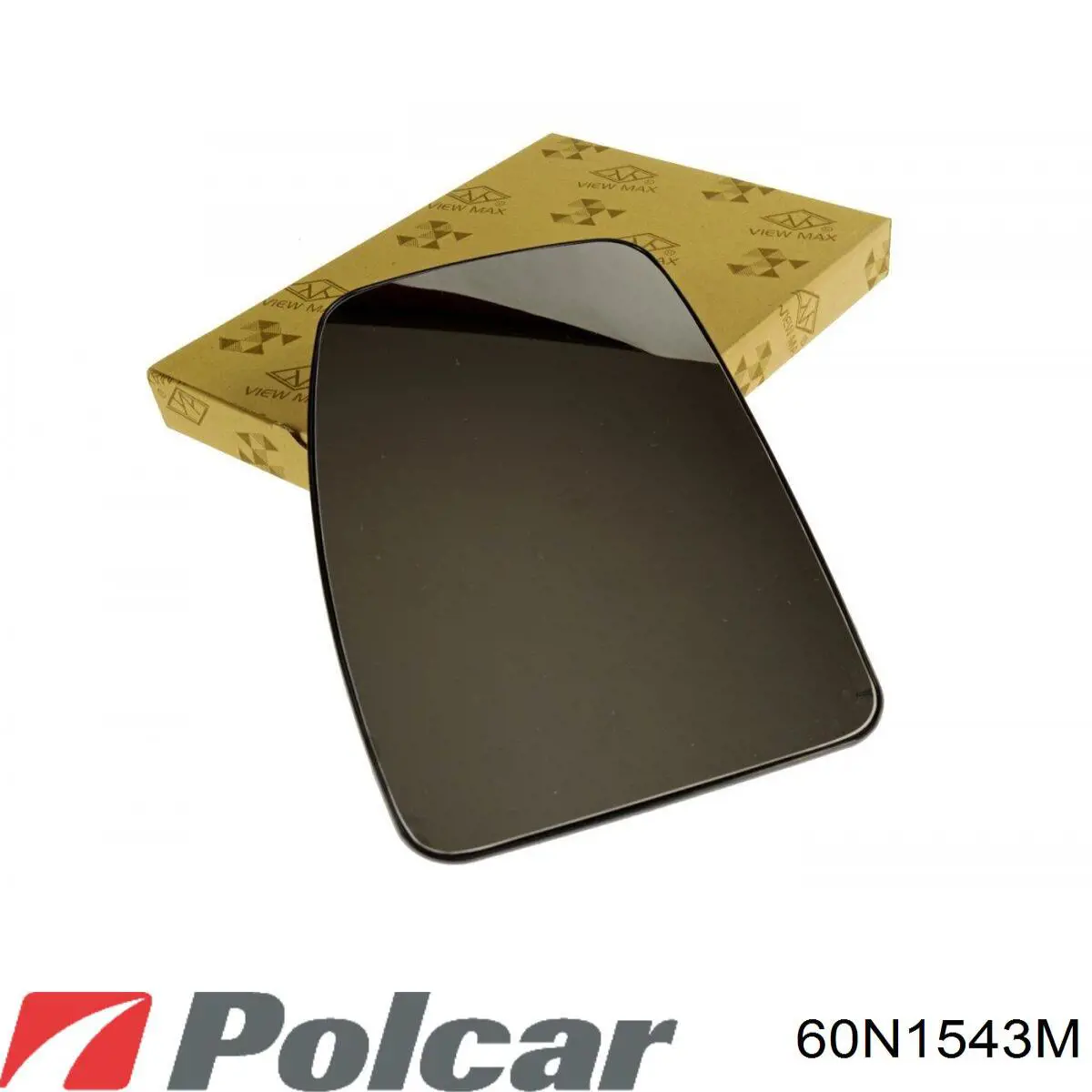 Стекло левого зеркала заднего вида 60N1543M Polcar