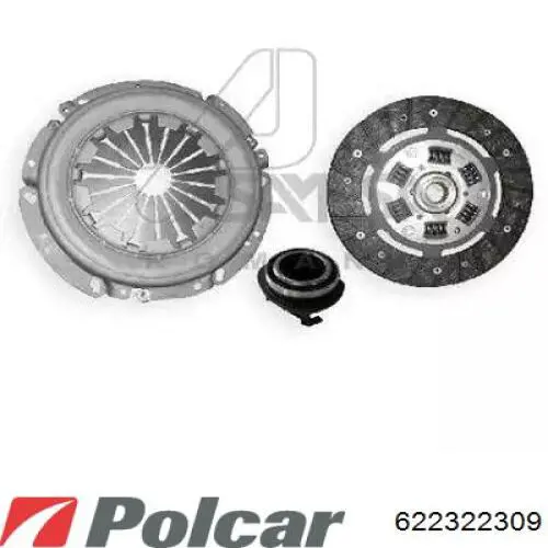 Купить 622322309 Polcar Комплект сцепления (диск, корзина, подшипник)