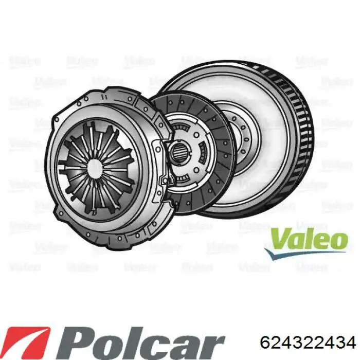 624322434 Polcar Сцепление в сборе