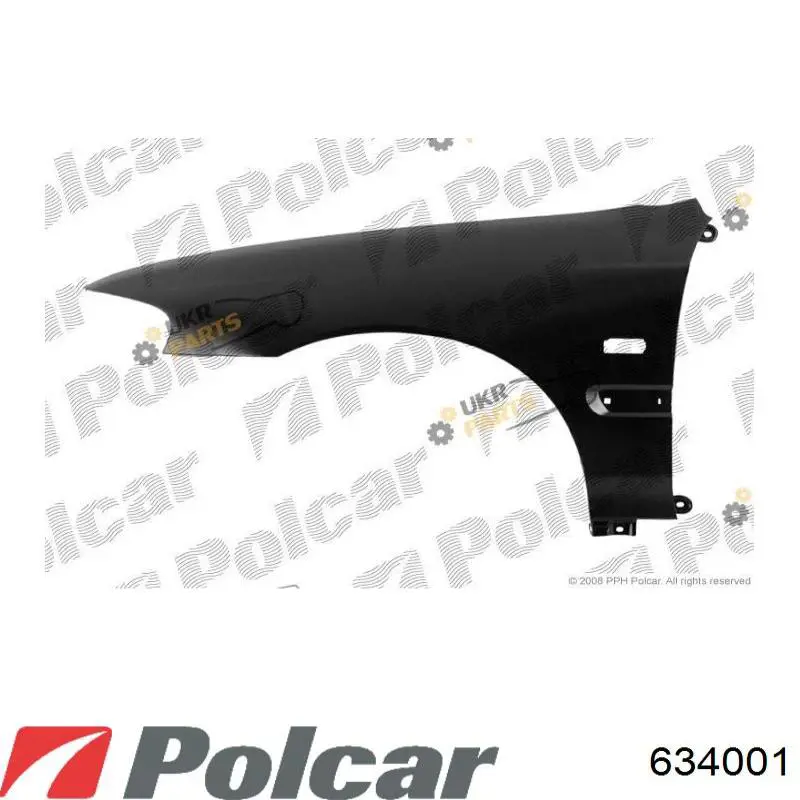 Купить 634001 Polcar Крыло переднее левое