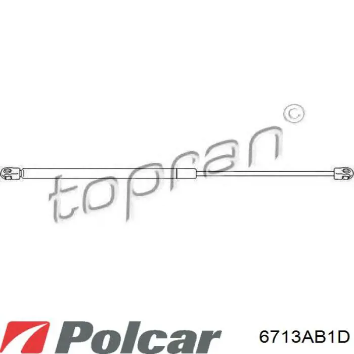 Амортизатор багажника 6713AB1D Polcar