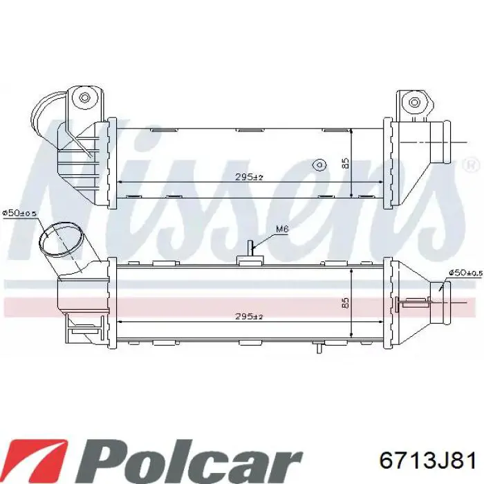 Интеркулер 6713J81 Polcar