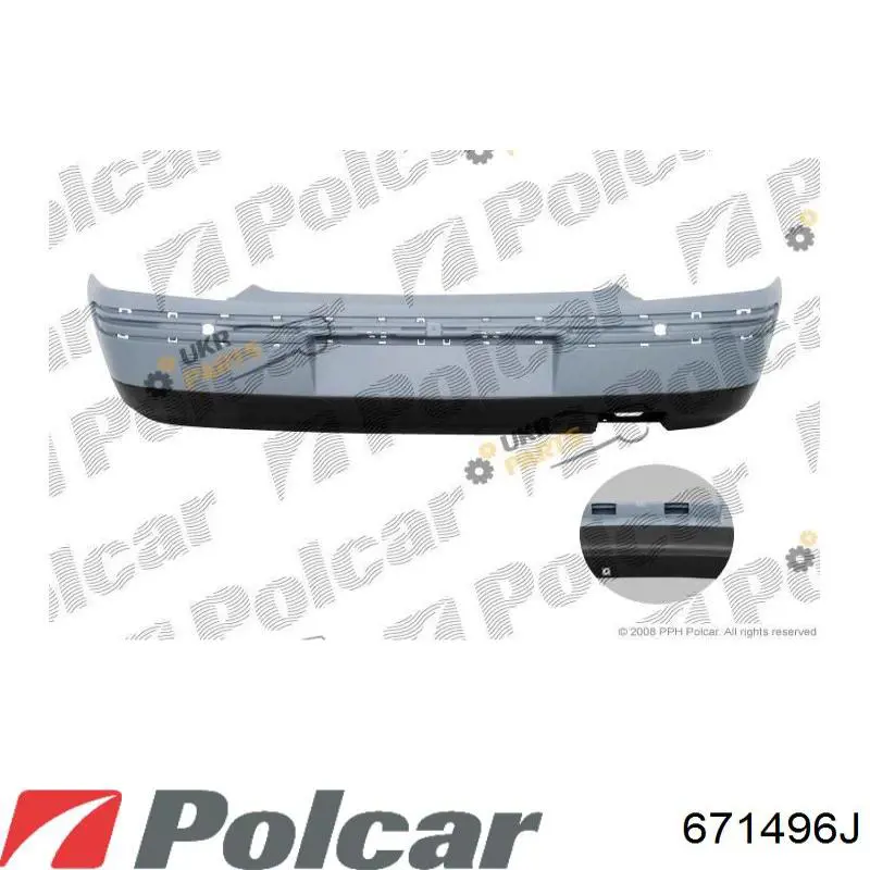 Бампер задний Polcar 671496 цена, от 46.92 USD