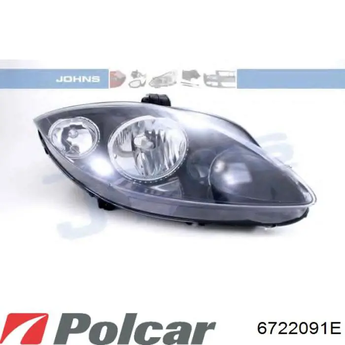 Левая фара 087480 VALEO