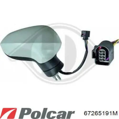 Зеркало заднего вида, левое Polcar 67265191M цена, от 49.48 USD