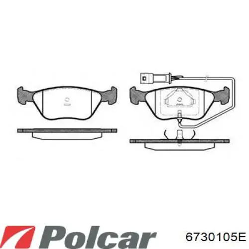 Фара правая 6730105E Polcar