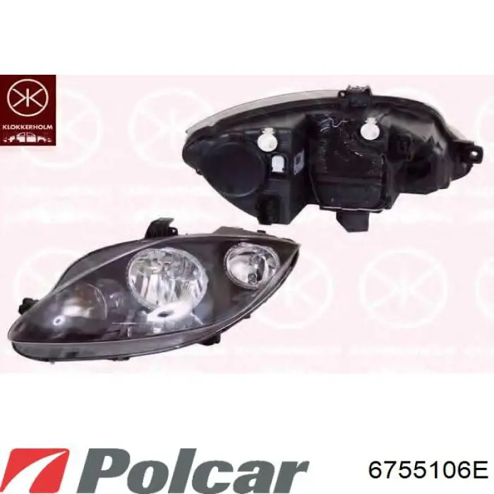 Фара правая 6755106E Polcar