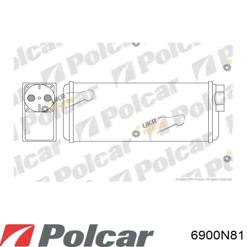 Радиатор печки 6900N81 Polcar