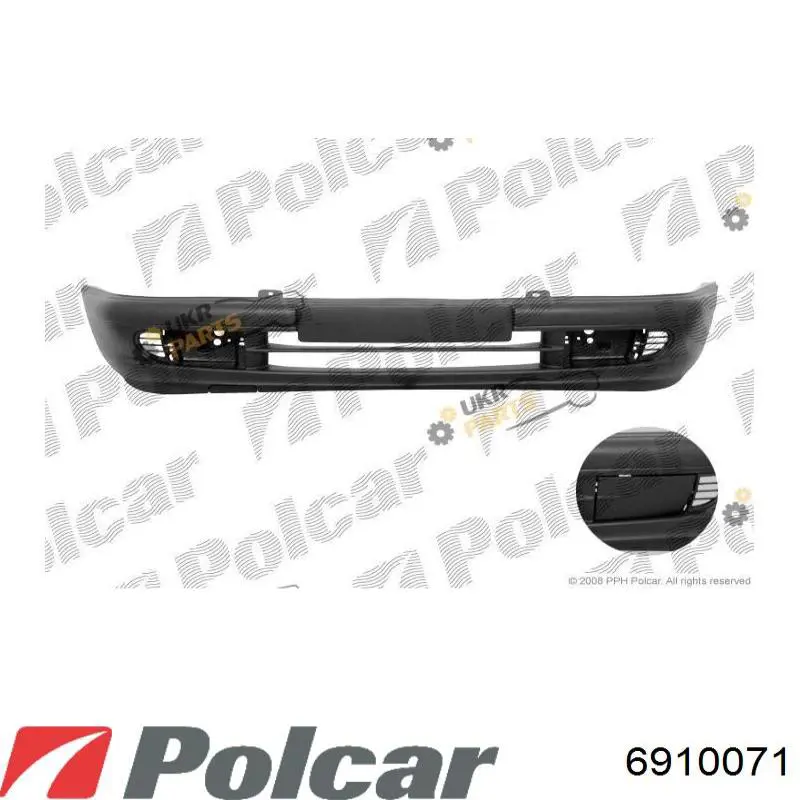 6910071 Polcar передний бампер