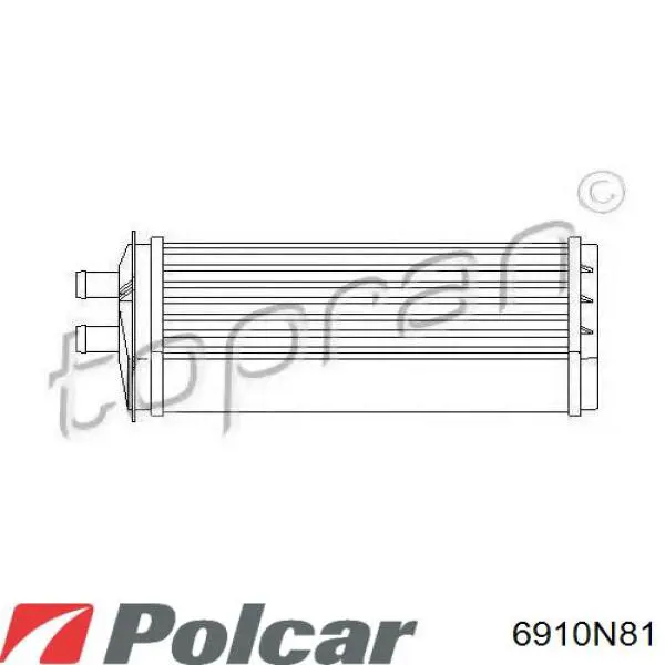 6910N81 Polcar радиатор печки