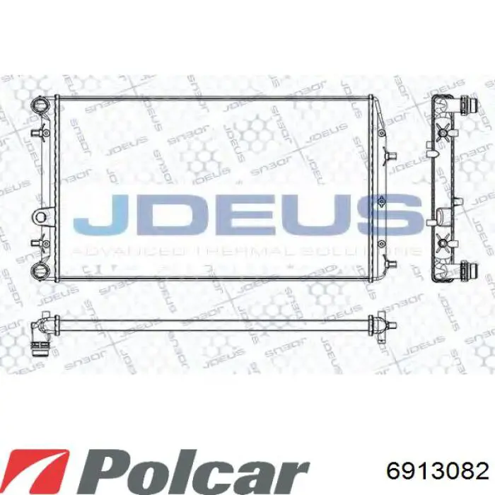 Радиатор 6913082 Polcar