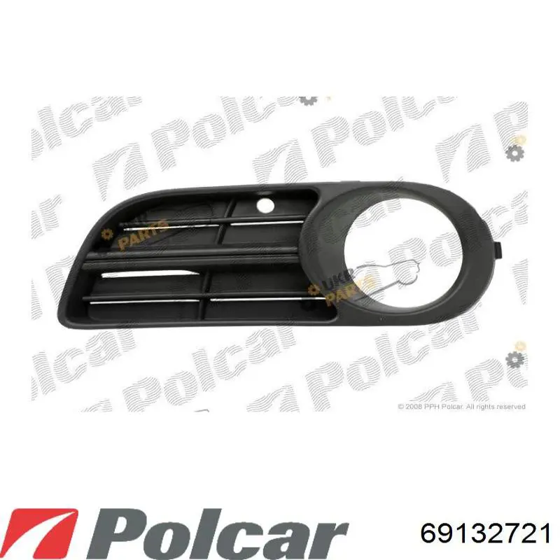69132721 Polcar заглушка (решетка противотуманных фар бампера переднего левая)