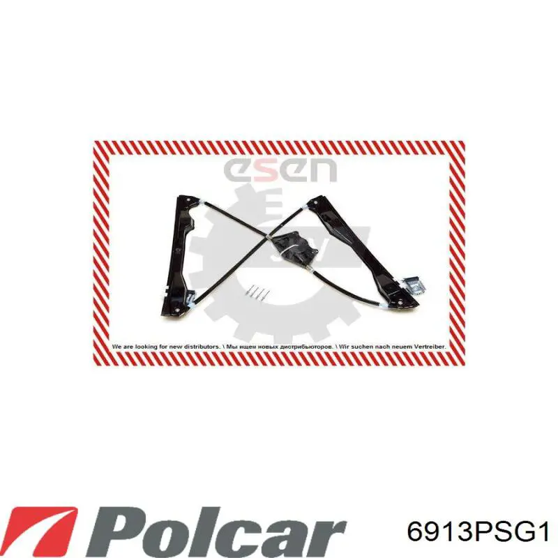 Механизм стеклоподъемника водительской двери Polcar 6913PSG1 цена, от 34.24 USD