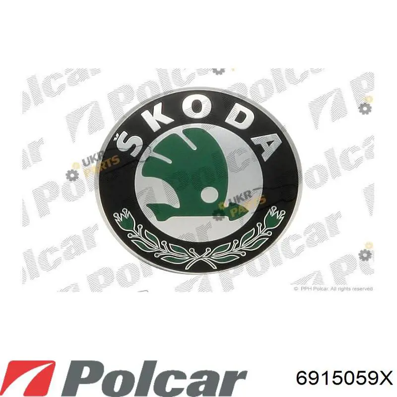 Эмблема решетки радиатора на Skoda Roomster 5J