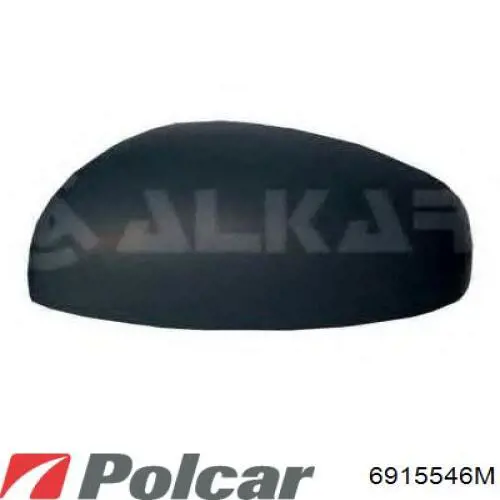 Стекло левого зеркала заднего вида 6915546E Polcar