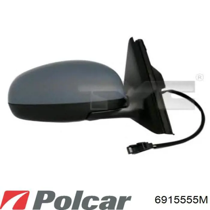 Стекло правого зеркала заднего вида 6915555M Polcar